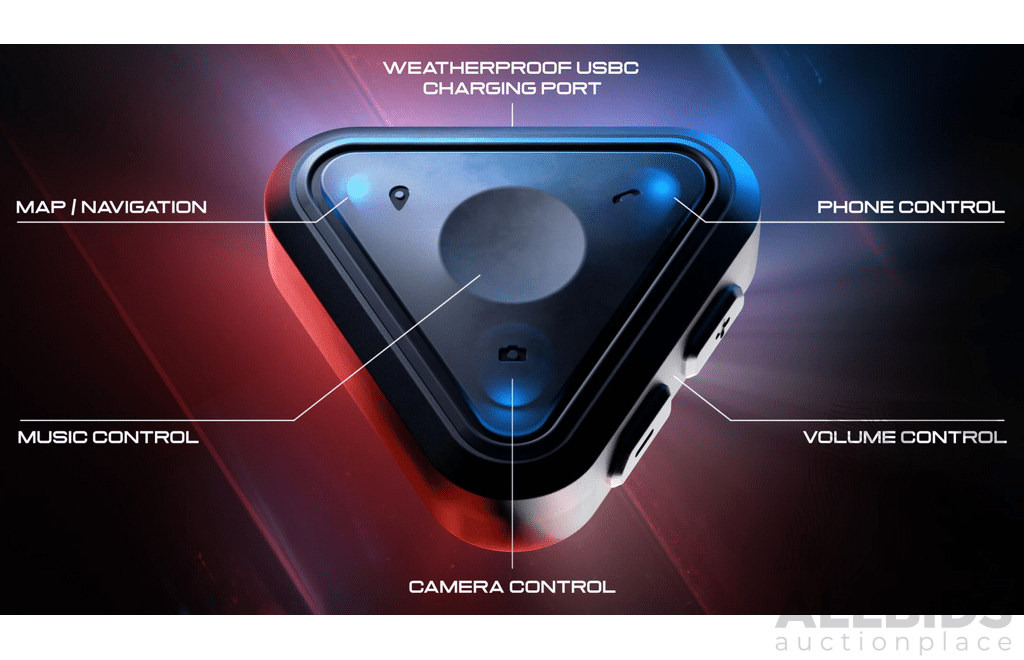 Forcite MK1S Carbon Fibre Smart Motorcycle Helmet with Inbuilt Camera GPS Infront Vision