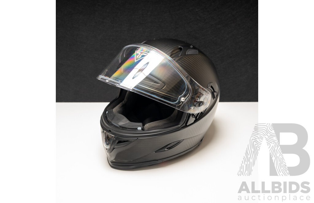 Forcite MK1S Carbon Fibre Smart Motorcycle Helmet with Inbuilt Camera GPS Infront Vision