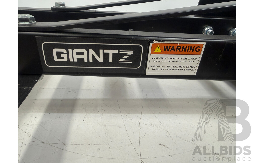 Giantz Motorcycle Motorbike Carrier Rack with Ramp Weight Cap 200Kg