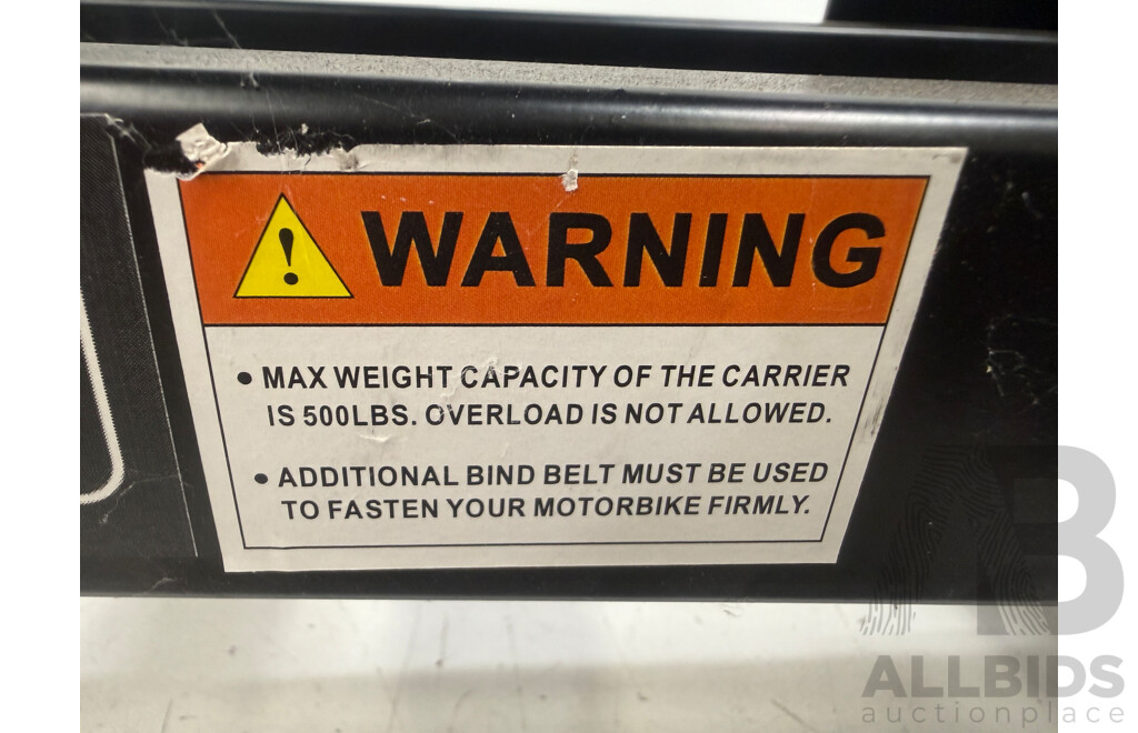 Giantz Motorcycle Motorbike Carrier Rack with Ramp Weight Cap 200Kg