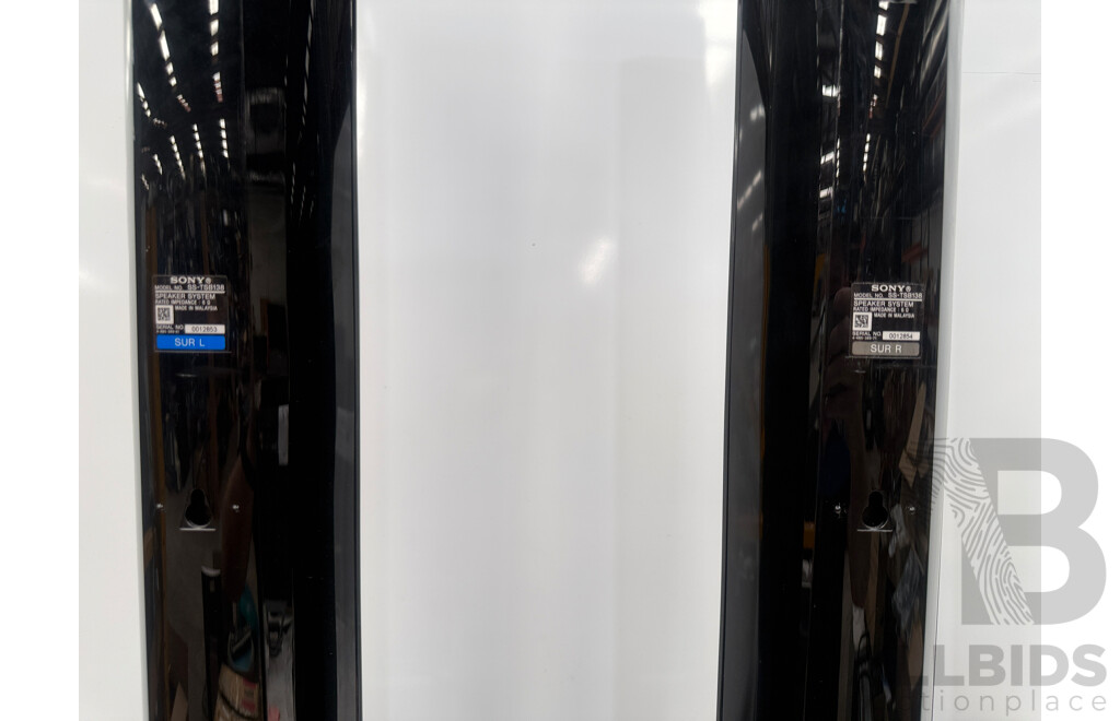 Sony Blu-Ray Disc/DVD Home Theatre System - BDV-N9200W - 4x Tower Surround Speakers + 1x Centre Speaker + 1x Ampilifier + 1x Sub Woofer + 1x Remote