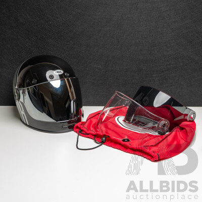 Bell Bullitt Reverb Helmet with Clear, Chrome and Black Visors and Carry Bag