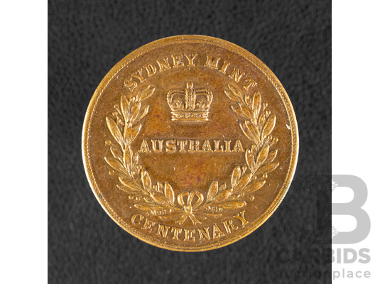 Australian 1955 Numismatic Society Medallion, Sydney Mint Centenary