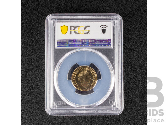 Australian 2022 Two Dollar Coin, Remembrance 'Red Poppy' C Mint Mark, PCGS MS66