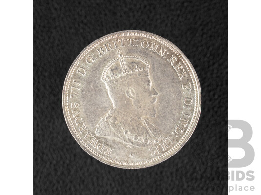 Australian 1910 KGV Silver Florin, High Grade .925