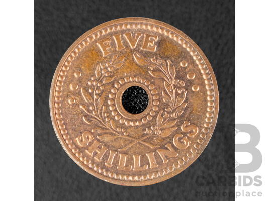 1661015 · Australian World War Two UNC Five Shilling Internment Camp Coin