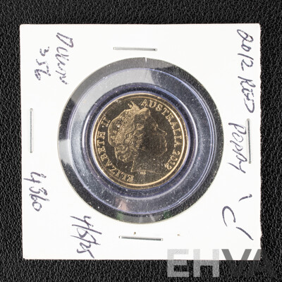 Australian RAM 2012 UNC Two Dollar, Red Poppy Remembrance 'C' Mint Mark