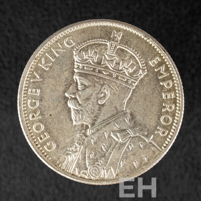 Rare Australian 1934-35 Silver KGV Florin, Commemorative Victoria Centenary, High Grade .925