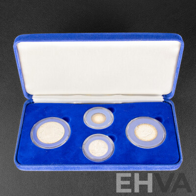 Australian Melbourne Mint 1963 Four Silver Proof Coin Set .500