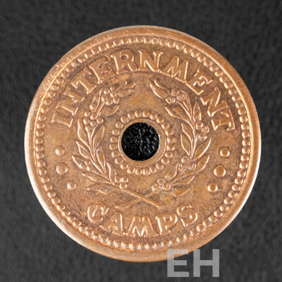 Australian World War Two UNC Five Shilling Internment Camp Coin