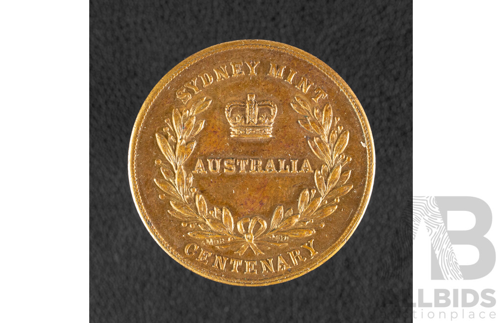 Australian 1955 Numismatic Society Medallion, Sydney Mint Centenary