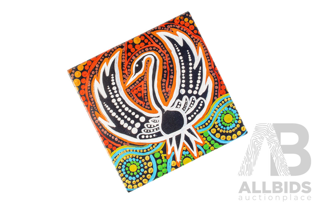 Australian Perth Mint 2022 Silver Antiqued Coloured Two Dollar Coin, Black Swan - Maali .999