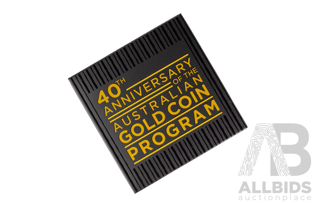 Australian Perth Mint 2026 Silver Proof Gilded One Dollar Coin, Fortieth Anniversary of the Australian Gold Coin Program .999