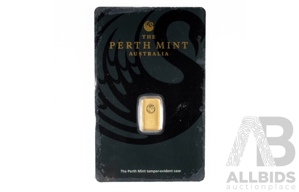 Australian Perth Mint Gold One Gram Bar .999