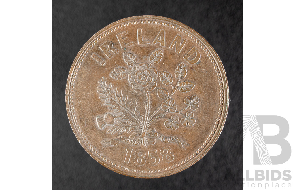 Ireland 1858 William Hodgins Cloughjordan Banker Token
