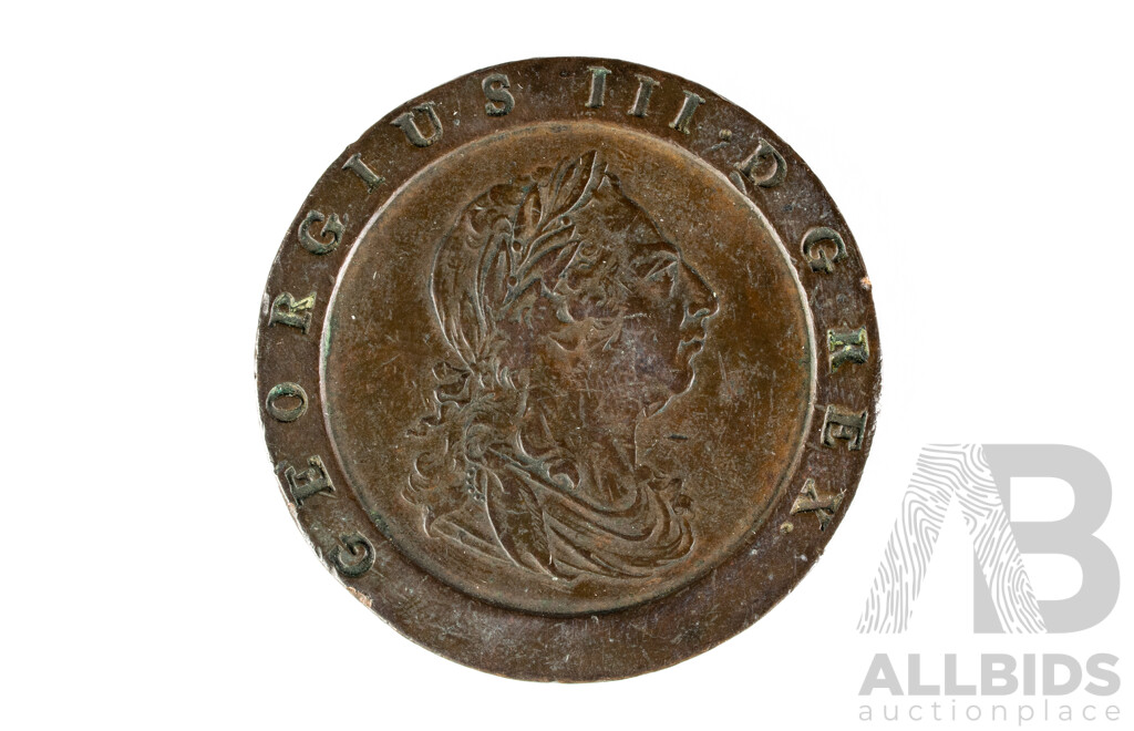Great Britain 1797 KGIII Cartwheel Twopence