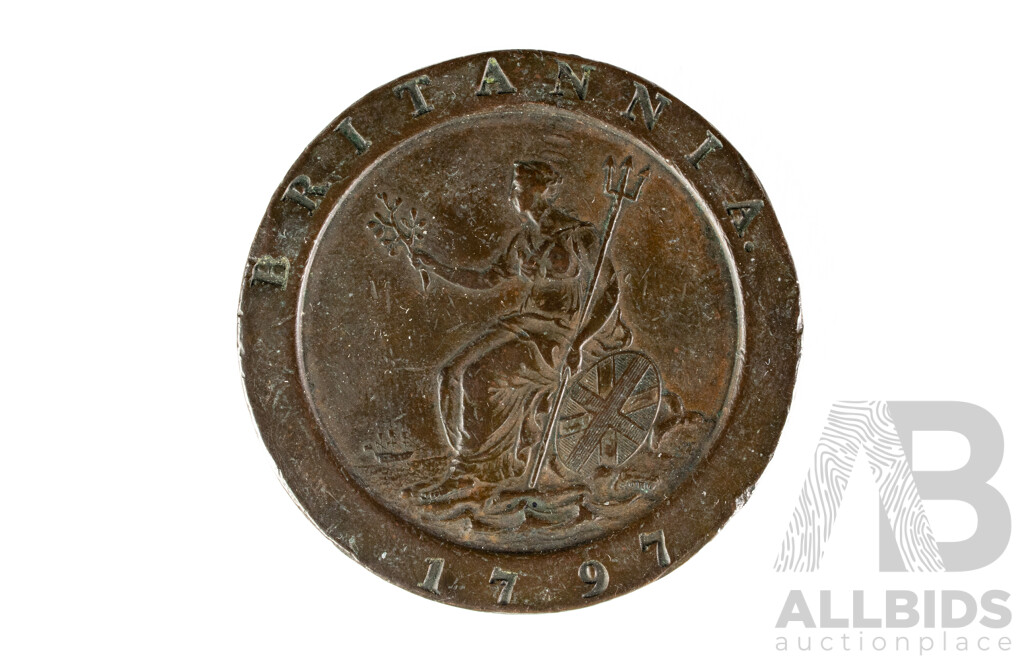 Great Britain 1797 KGIII Cartwheel Twopence
