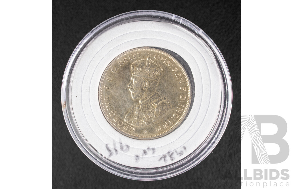 Australian 1932 KGV Silver Florin, High Grade .925