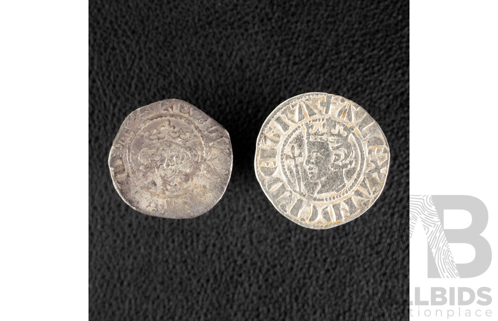 Medieval England and Scotland 1272-1307 Silver Pennies, King Edward I and King Alexander III