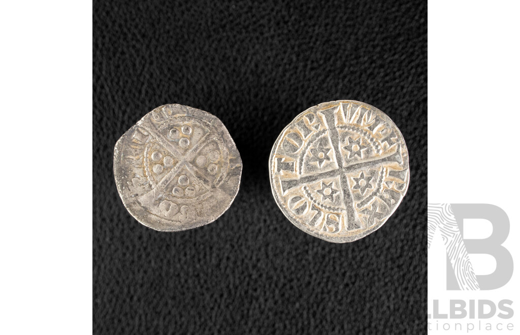 Medieval England and Scotland 1272-1307 Silver Pennies, King Edward I and King Alexander III