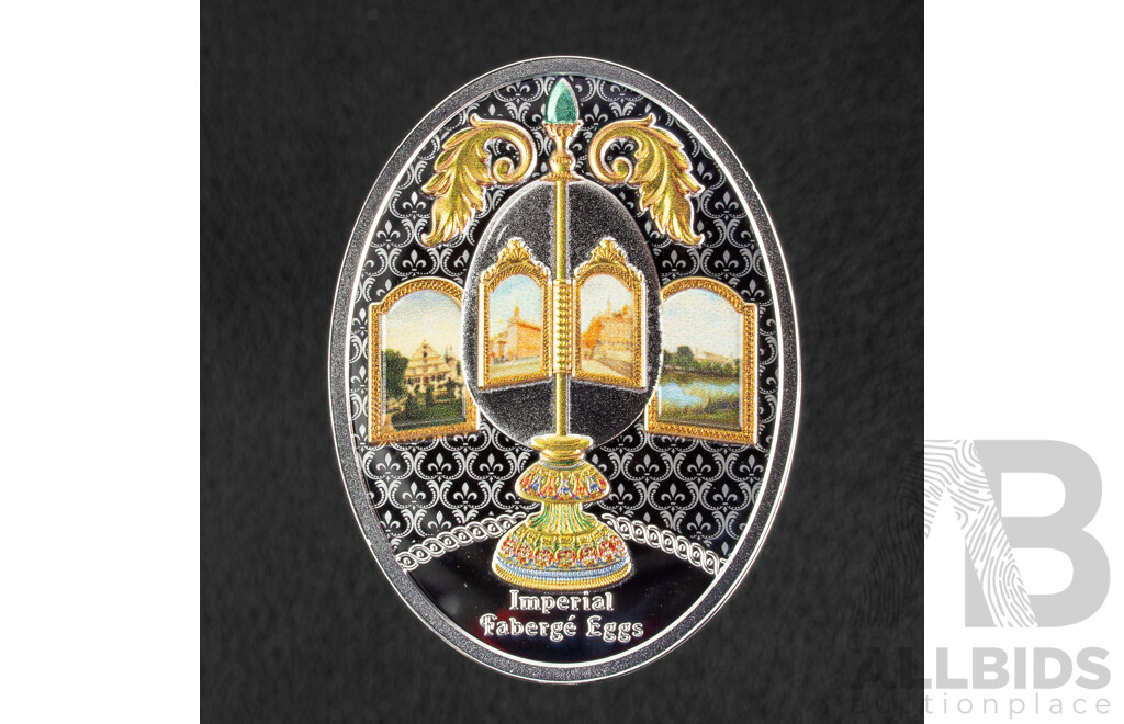 Niue Island Mint of Poland 2021 Silver One Dollar Coin, Imperial Faberge Egg .999