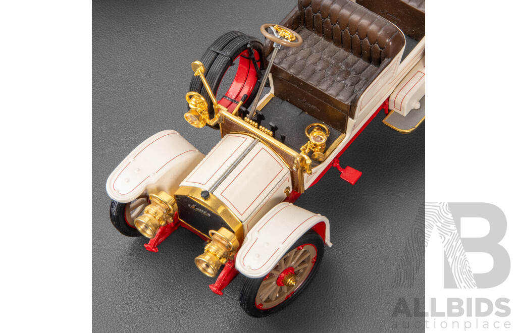 Five Franklin Mint Diecast Classic Cars Including 1913 Ford Model T, 1907 Rolls Royce Silver Ghost, 1911 Rolls Royce Tourer, 1905 Rolls Royce Open Top, 1904 Mercedes Simplex
