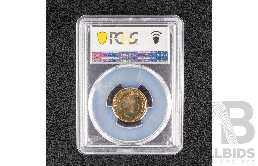 Australian 2015 Two Dollar Coin, Remembrance Day in Flanders Fields, Graded PCGS MS66