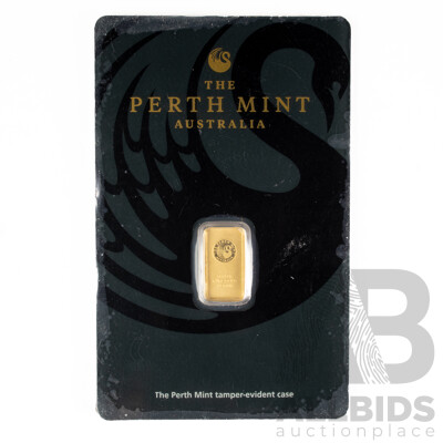 Australian Perth Mint Gold One Gram Bar .999