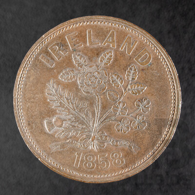 Ireland 1858 William Hodgins Cloughjordan Banker Token
