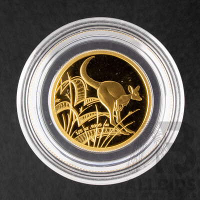Australian RAM 2022 Twenty Five Dollar Gold Coin, Bounding Kangaroo .999
