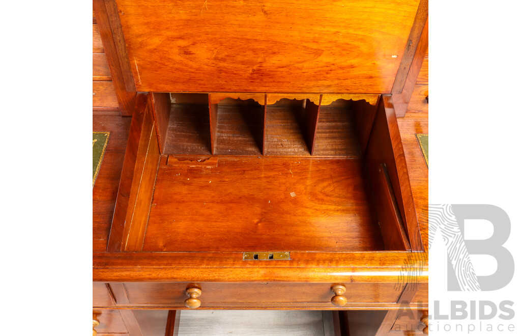 Victorian Walnut Dickens Desk