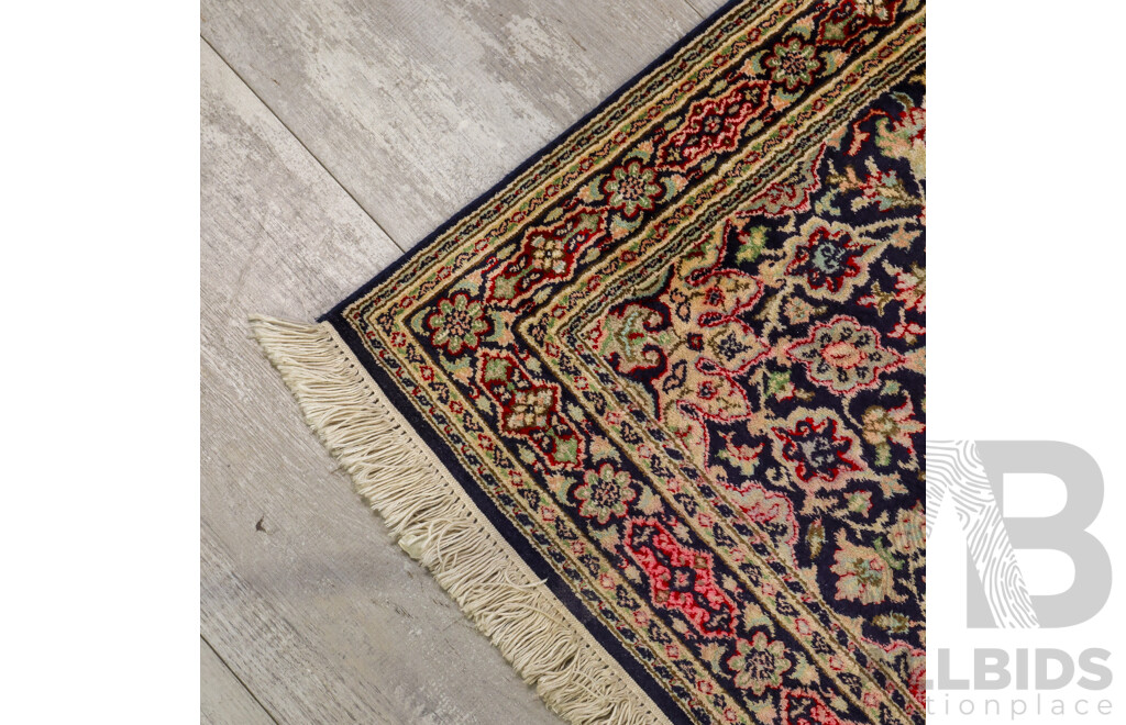 Hand Knotted Persian Silk Rug