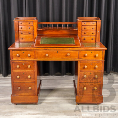 Victorian Walnut Dickens Desk