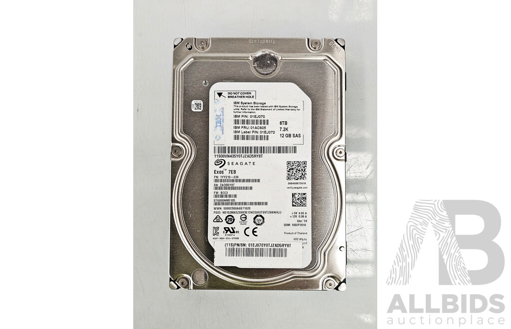 Seagate (1YY210-039) 6TB SAS 7.2K 3.5-Inch Hard Drive
