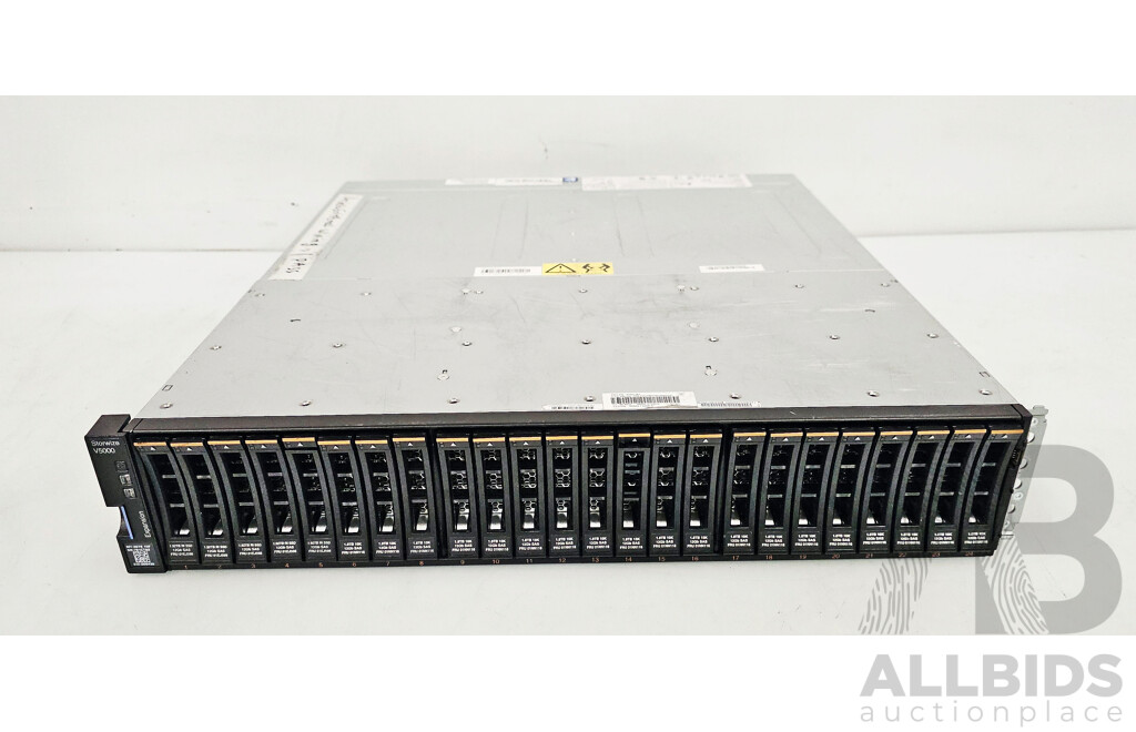 IBM (2078-324) Storewize V5000 24-Bay SAS Hard Drive Array W/ 34TB Storage