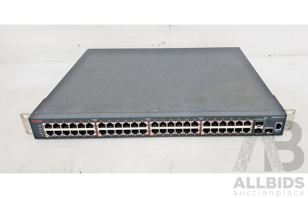 Avaya (ERS3549GTS-PWR+) 4500 Series 48-Port Gigabit PoE+ Switch