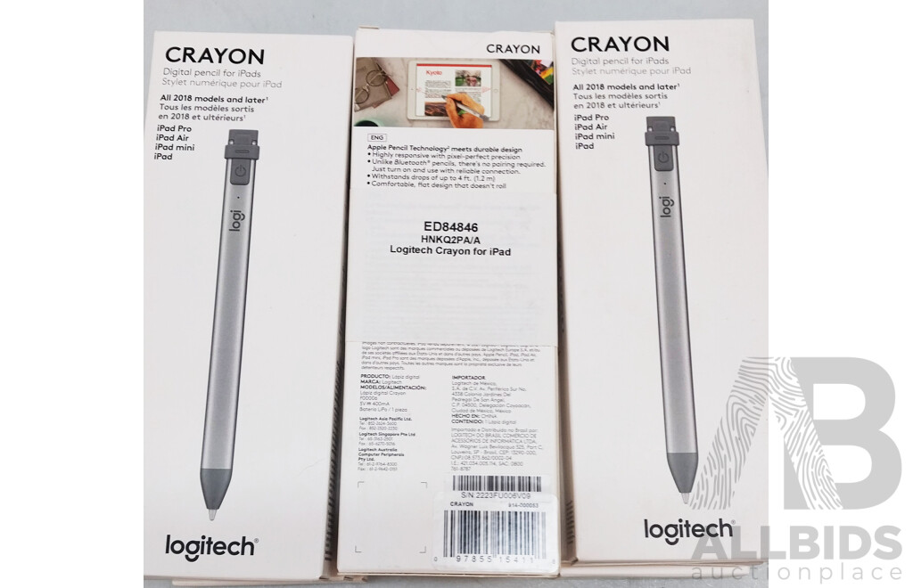 X9 Logitech Crayon F00006 Apple Ipad Pencil
