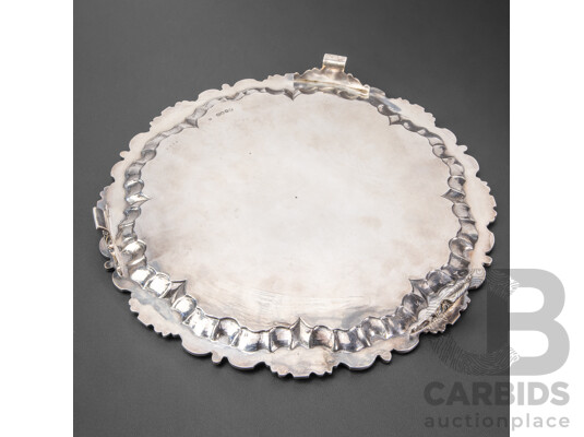 Ornate Victorian Sterling Silver Presentation Salver, Samuel Hayne & Dudley Cater, London 1853 - Presented to W.H. Downey, Queanbeyan 1858