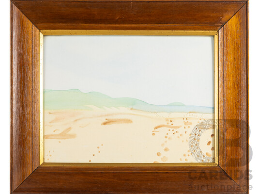 Artist Unknown (20th Century), Coastal Scene I and II, Vintage Pair of Watercolours, 56W x 69W cm (frames) (2)