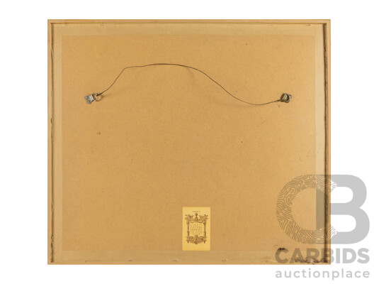 Artist Unknown (20th Century, Japanese), Gilded Blossoms, Original Vintage Gouache on Silk Panel, 67H x 77W cm (frame)