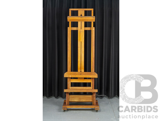 Large Heavy Duty Wooden Studio Easel