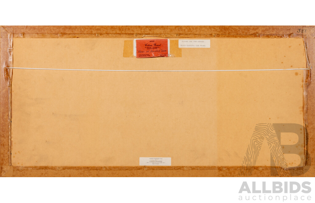 Celina Grant (20th Century, Australian, 1942-), House at Berrima, Lovely Original Pastel, 44 x 90 cm (frame)