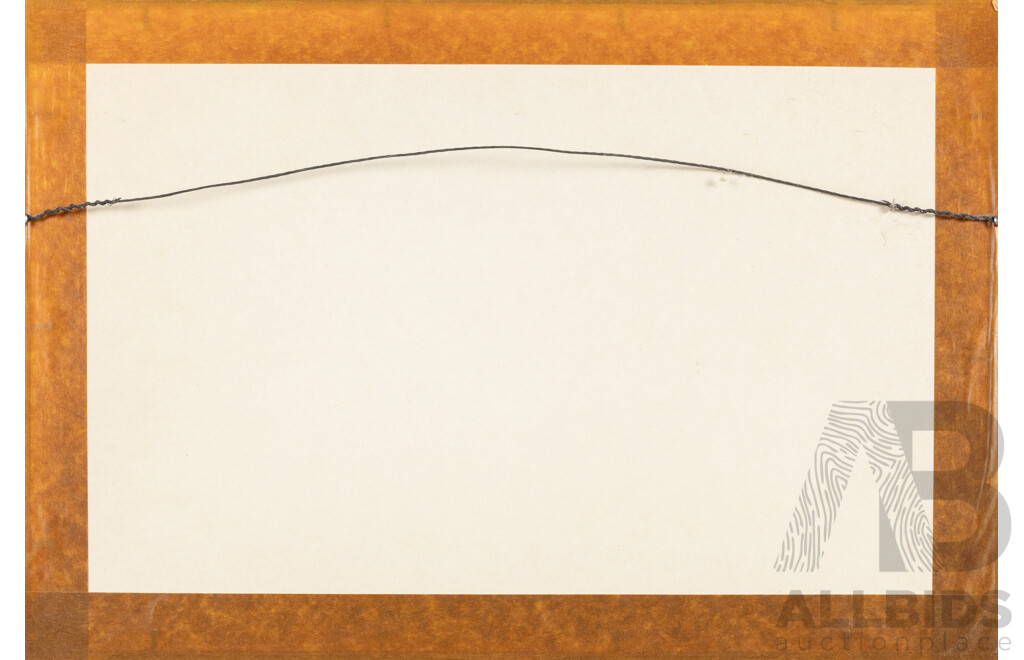 Elizabeth Rooney, (20th Century, Australian, 1929-2016), King Edward Park (1976), Dark Brown Proof No 4 Wonderful Original Vintage Etching, 34 x 50 cm (frame)