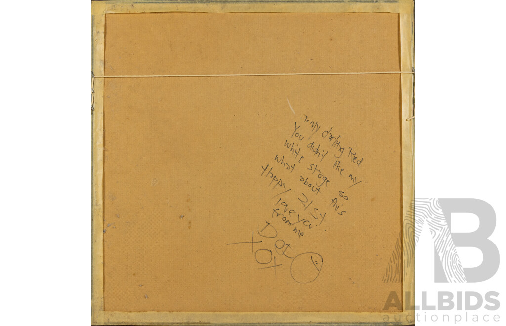 Signed Indistinctly, (20th Century, Australian) Poor Ned Your [sic] Better Off Dead, Original Signed Vintage Lithograph, 58 x 58 cm (frame)