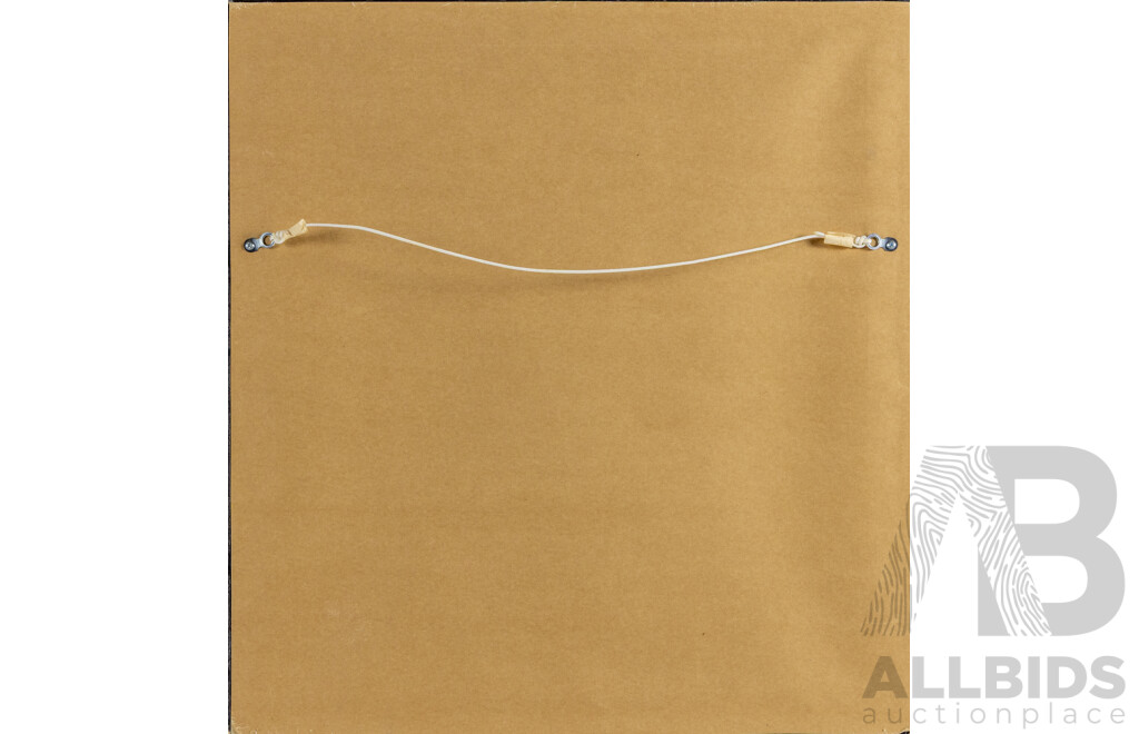 Rui Quimio, (20th Century, Angolan), Phenomenon of Water, (1998), Wonderful Original Signed & Editioned Linocut, 58 x 54 cm (frame)