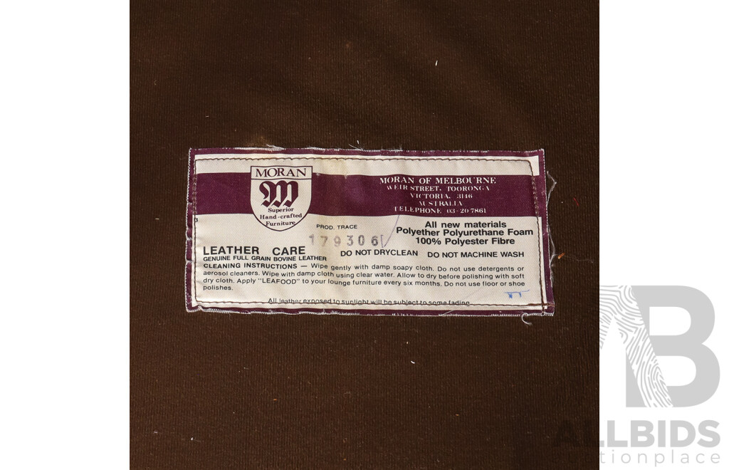 Good Pair of Moran Ox Blood Two Seater Chesterfield Lounges