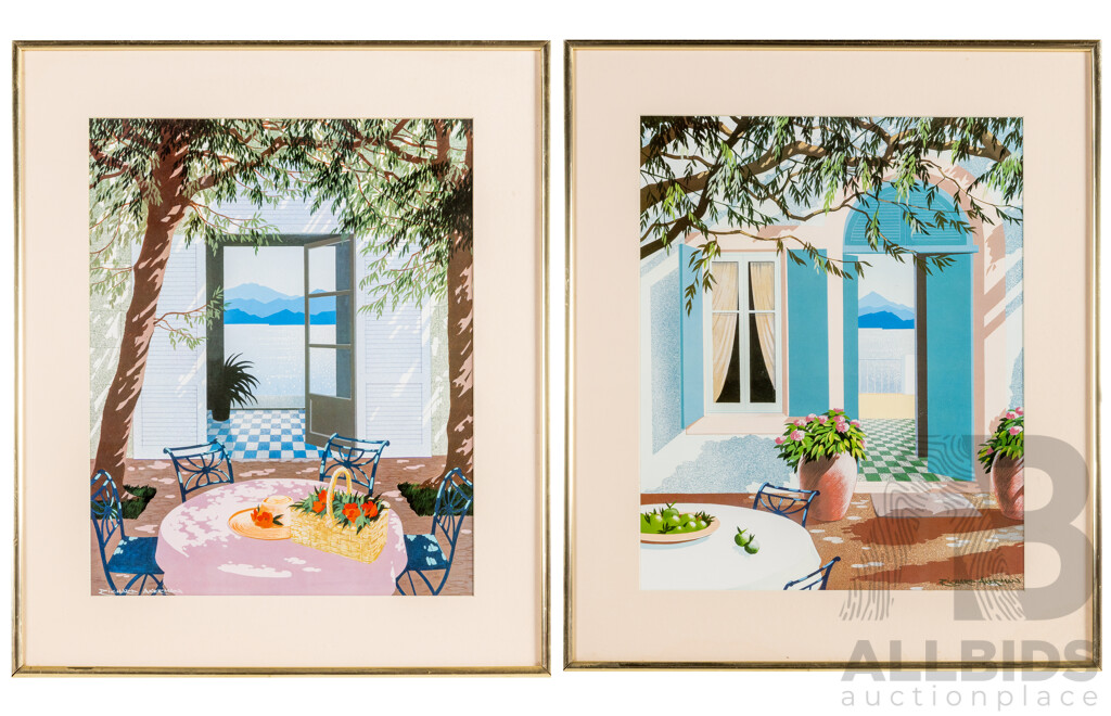 Richard Akerman (20th Century, British, 1942-2005), Fruits De Provence I & II, Original Vintage Colour Print, 66H x 56W cm (frames) (2)