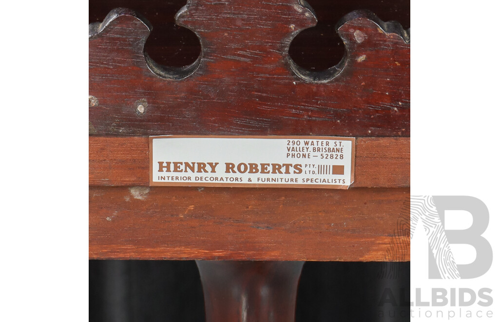 Reproduction Mahogany Demi Lune Hall Table
