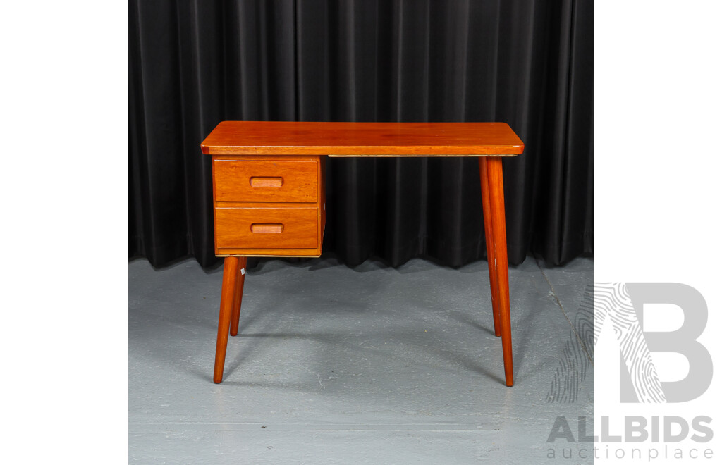 Vintage School Desk with Two Drawers