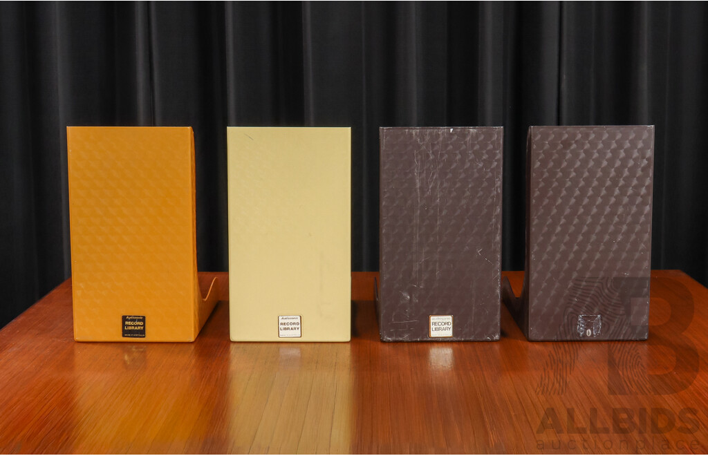 Collection of Four Vintage Audiosonic Record Stands